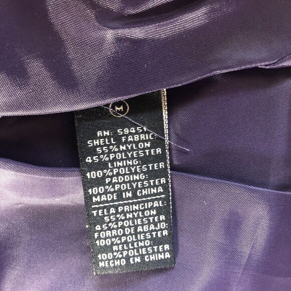 NWT Jane‎ Ashley Plum Metallic Jacket Vest Size M - Picture 6 of 7